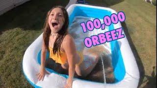 100,000 ORBEEZ IN THE POOL!!