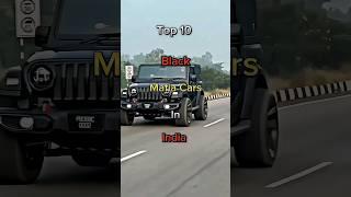 Top 10 Black Mafia Cars In India | 10 cars that give off mafia vibes | #shorts