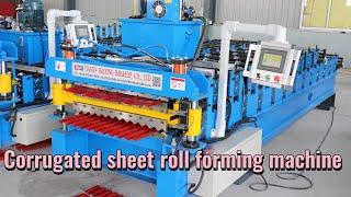 Corrugated sheet roll forming machine/Metal roofing sheet making machine