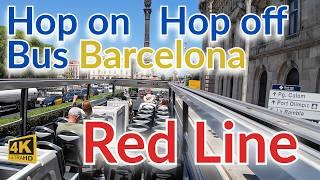 HOHO Bus Ride & Sightseeing in Barcelona 4K