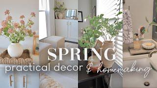 SPRING PRACTICAL DECORATING | BUDGET FRIENDLY HOME STYLING IDEAS FOR EVERYDAY + SPRING 2024