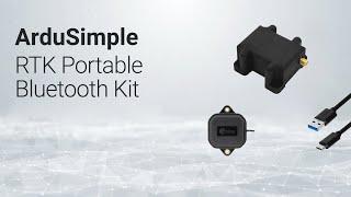 RTK Portable Bluetooth Kit from ArduSimple. Minimum set to achieve centimeter level precision