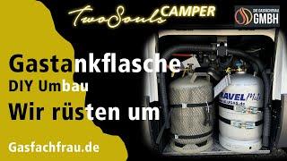 Gastankflasche Alugas TRAVEL Mate von der Gasfachfrau - Wir werden unabhängiger! DIY Umbau