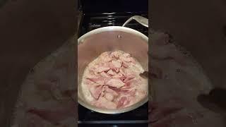 Waterfall Bacon on steel pan