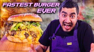 FASTEST BURGER EVER | Sub-10 Minute Burger Challenge Ep. 6 Chef Kush