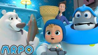 Frozen House!  | ARPO The Robot | Funny Kids Cartoons | Kids TV Full Episode Compilation