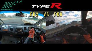 Honda Civic Type R FD2  Honda Civic Type R FK8 - SUZUKA 鈴鹿サーキット