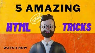 5 amazing HTML tricks  #shorts #html