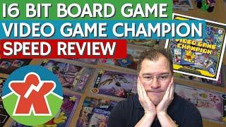 Video Game Champion - Board Game Review - 16 Bit Board Game