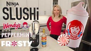 How to Make a WENDY'S PEPPERMINT FROSTY with the NINJA SLUSHI Recipe & Review