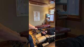 His y-strap experience left him totally in shock! #asmr #chiropractic #chiropractor