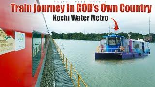 SCENIC Train journey in Kerala | Fort Kochi Tour | India's First Water Metro