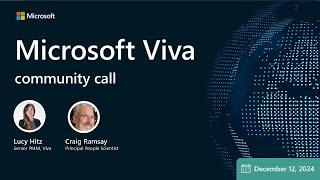 First Look: Microsoft 365 Copilot Measurement Strategy Playbook | Microsoft Viva Community Call