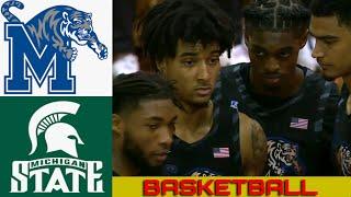 MEMPHIS vs MICHIGAN STATE Basketball Game Full Highlights 2024