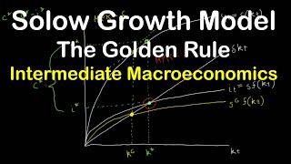 Solow Growth Model | Part 4 | The Golden Rule | Intermediate Macroeconomics