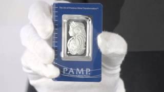 1 oz. PAMP Suisse Palladium Bar .9995 Fine | Goldmart