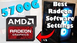 Ryzen 7 5700G No GPU - BEST Radeon Software Settings