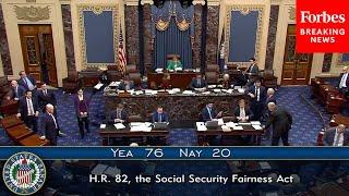 BREAKING NEWS: Senate Passes The Social Security Fairness Act