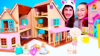 Spielzeug Video mit Puppen. Der Einhorn-Assistent. Video für Kinder mit Melis und dem Einhorn