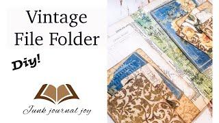 How To Create a Vintage File Folder DIY | JJ#172