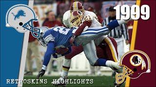 1999: Detroit Lions vs Washington Redskins - NFC Wild Card Game Remastered NFL Highlights