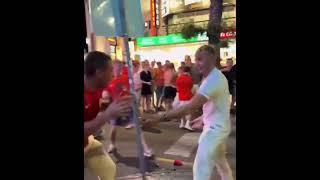 EURO 2024Dutch fans attacked English󠁧󠁢󠁥󠁮󠁧󠁿 fans in #football #ultrasworld #ultrasmentality #