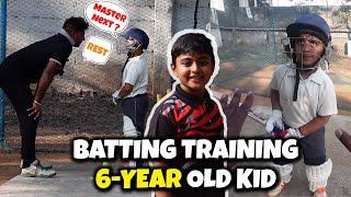 Batting Training for a 6-YEAR OLD KID | Episode -1 | Nothing But Cricket