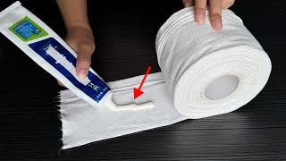 Toothpaste on Paper Towel: You Won't Believe What It Can Do !，Amazing Unbelievable Toothpaste Hacks