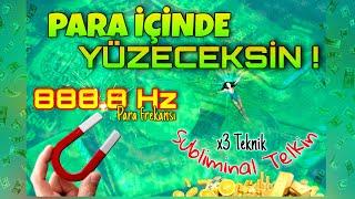 888 +432 Hz +3 TEKNİK EN GÜÇLÜ PARA SUBLİMİNALİ! Uykuda Bolluk Frekansıyla Zenginliği Beynine Kodla!