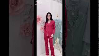 Bộ Pyjama lụa gấm cao cấp