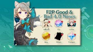 GREAT And BAD News For F2P In Genshin 4.0 Fontaine | Genshin News