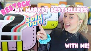 Crochet with me - Restock my BESTSELLERS at my market booth! (sells out every time!)