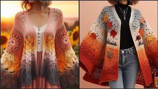 Crochet cardigan, granny square, jacket designs, crochet patterns, DIY, boho, vintage, trendy,2024,,