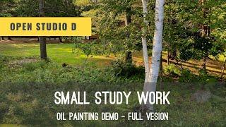 Oil Painting Demo. Small study work. Learn oil painting with Vlad Duchev