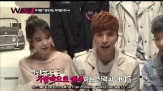 [ENG SUB] 140414 Mnet Wide   IU and HIGH4   MV Filming BTS