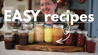 How to Make HOMEMADE CONDIMENTS | EASY From Scratch Recipes