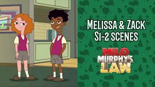 Milo Murphy's Law - Zack & Melissa scenes (s1-2)