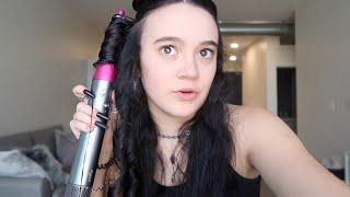 first impression dyson airwrap...(for only $30 a month) fionafrills vlogs