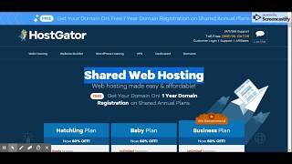 How to get web hosting for 1 cent? Hostgator One cent coupon