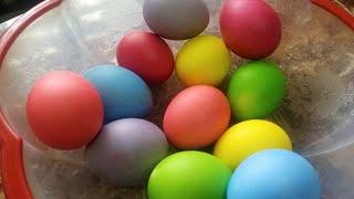 Как покрасить  яйца  жидкими пищевыми красителями