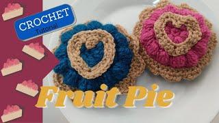 How to CROCHET Amigurumi fruit PIE | Blueberry or Raspberry crochet Pie | HOOKED ON YARN