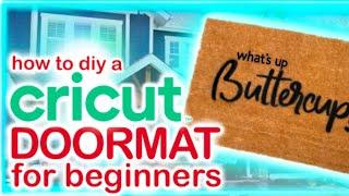 HOW TO MAKE A FRONT DOOR MAT WITH CRICUT FOR BEGINNERS | DIY Welcome Mat Outdoor | FlexSeal Tutorial