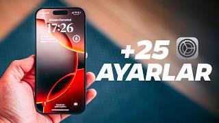 iPhone 16 Pro - Yapılması Gereken İlk 25 Ayarlar ( İpuçları  )