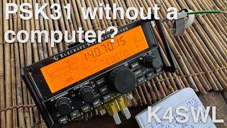 Winter Portable POTA Hunting and Sending PSK31 with a CW Paddle!