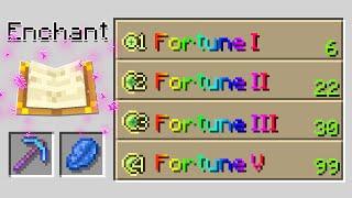 I UNLOCKED the Fortune 5 Enchant in Minecraft...