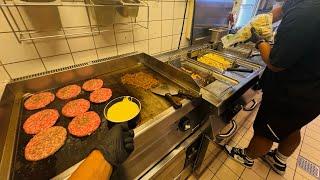 POV: BURGER KITCHEN  | Lunch Rush  Working Inside Burger Hyttens Kitchen 