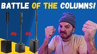 Whose Gonna Win the Column Speaker Battle!  JBL vs RCF vs EV