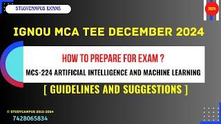 mcs 224 examination question analysis | artificial intelligence & machine learning  | for Dec-2024