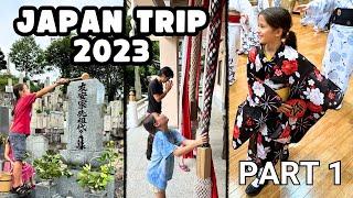 Japan Trip 2023 [PART 1] featuring flight, home tour, karaoke, sushi, + more!