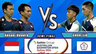 Moh Ahsan/Hendra Setiawan vs Chen Zhi Ray/Lin Yu Chieh | Australian Open 2024 Badminton | SEMI FINAL